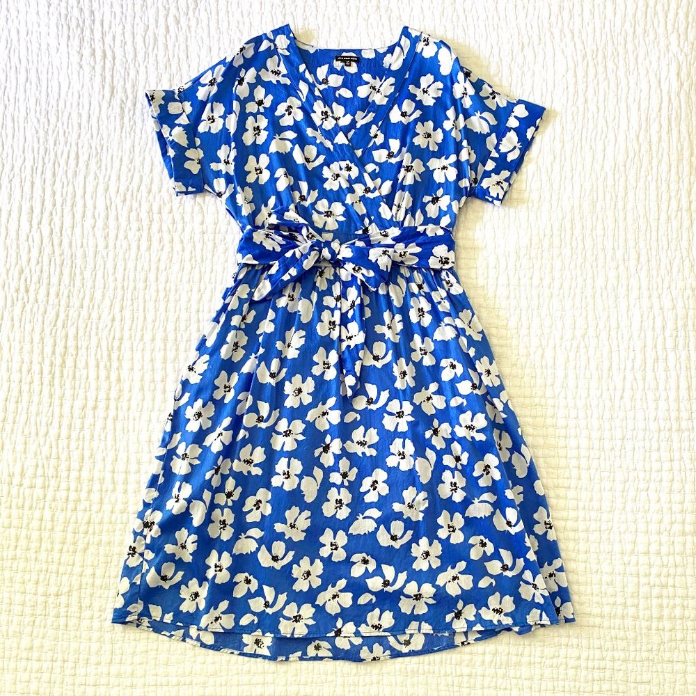 Who What Wear Blue Floral Dress (M)